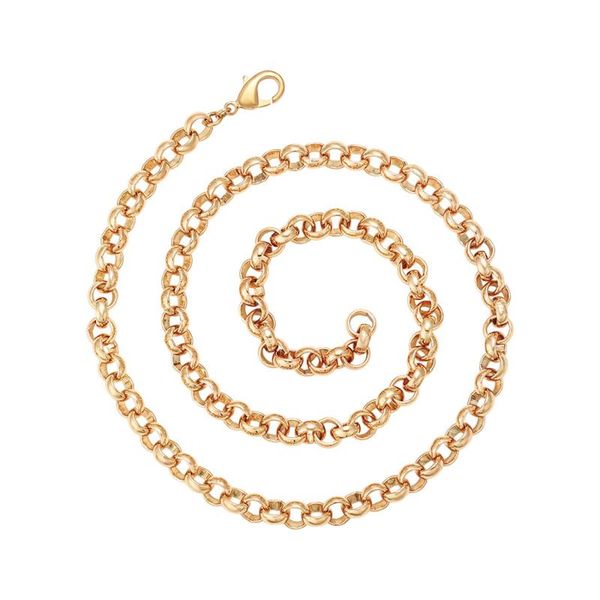 xp jewelry --( 55 cm * 7 mm) gold color 18 k o circle chain necklaces jewelry for men hip hop nickel copper, Silver 
xp jewelry --( 55 cm * 7 mm) gold color 18 k o circle chain necklaces jewelry for men hip hop nickel copper, Silver