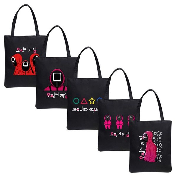 storage bags large capacity korean squid game shopping harajuku cartoon vintage hip hop bag canvas funny women's shoulder
storage bags large capacity korean squid game shopping harajuku cartoon vintage hip hop bag canvas funny women's shoulder