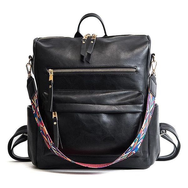 outdoor bags leather backpack ladies student bag large multifunction travel retro backpack, black
outdoor bags leather backpack ladies student bag large multifunction travel retro backpack, black