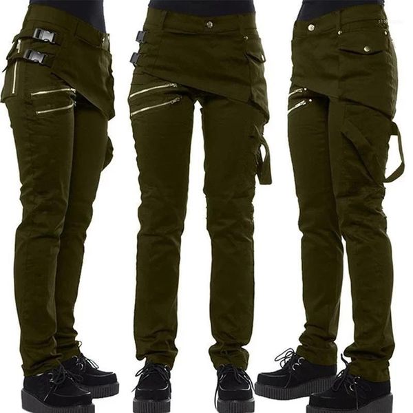 women gothic pants zipper pockets rivet steampunk trousers rock style ssa-19ing1, Black;white
women gothic pants zipper pockets rivet steampunk trousers rock style ssa-19ing1, Black;white