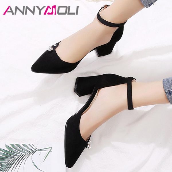 dress shoes annymoli two piece pumps pointed toe high heels ankle strap block heel metal decoration female footwear black red size 43
dress shoes annymoli two piece pumps pointed toe high heels ankle strap block heel metal decoration female footwear black red size 43