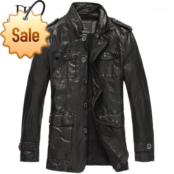 motorcycle leather jacket men mid-long genuine sheep skin vegetable tanned clothing dk061 men's & faux, Black
motorcycle leather jacket men mid-long genuine sheep skin vegetable tanned clothing dk061 men's & faux, Black