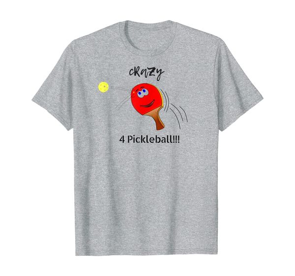 crazy 4 pickleball fun cool tee. love pickleball dink dink, White;black 
crazy 4 pickleball fun cool tee. love pickleball dink dink, White;black