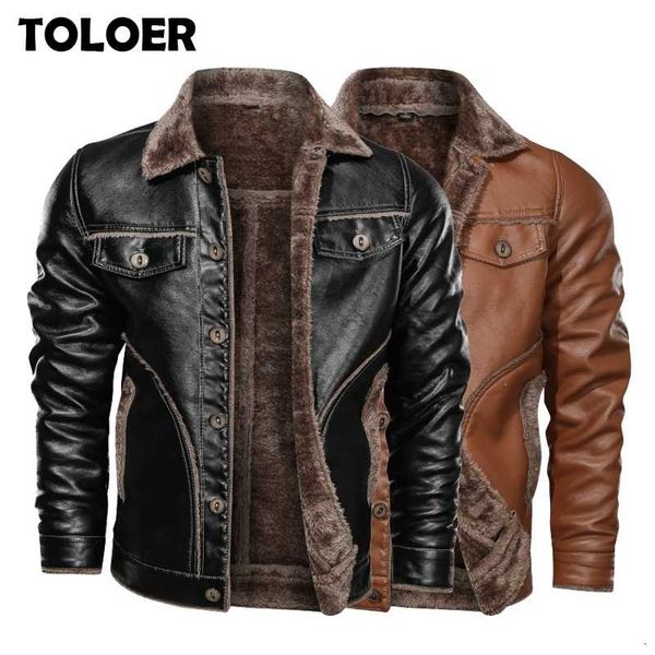 winter new men's casual plus velvet pu leather coat men fleece military motorcycle retro jacket large size m-8xl 201111, Black;brown
winter new men's casual plus velvet pu leather coat men fleece military motorcycle retro jacket large size m-8xl 201111, Black;brown