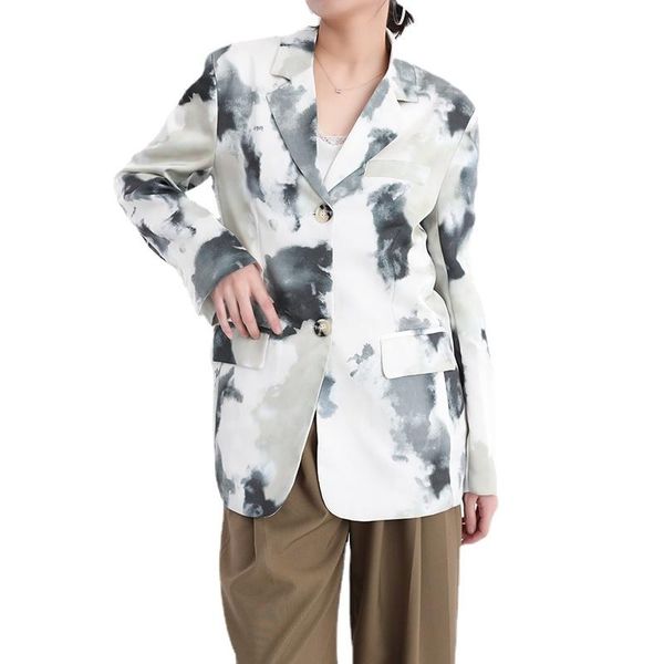 women's suits & blazers printed oversize casual women elegant lapel long sleeve loose fit jackets fashion tide spring autumn 2021 women, White;black
women's suits & blazers printed oversize casual women elegant lapel long sleeve loose fit jackets fashion tide spring autumn 2021 women, White;black