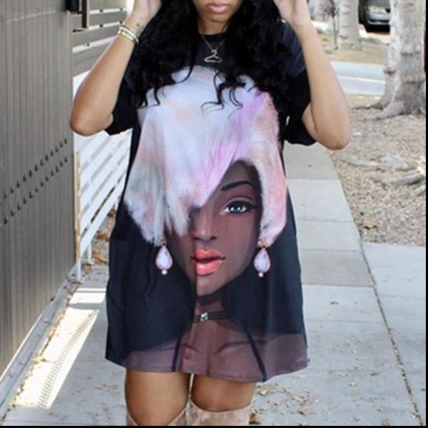 african ladies casual loose t shirt dress round neck black charater printed 2021 summer women short mini plus size dresses 2021, Black;gray
african ladies casual loose t shirt dress round neck black charater printed 2021 summer women short mini plus size dresses 2021, Black;gray