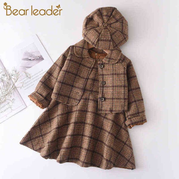 bear leader girls fashion plaid clothing sets 2022 new autumn kids elegant outfits girl party costumes children clothes with hat y220310, White
bear leader girls fashion plaid clothing sets 2022 new autumn kids elegant outfits girl party costumes children clothes with hat y220310, White