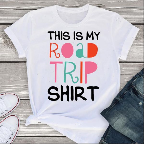 women graphic holiday road trip shirt fashion short sleeve print summer shirt tees clothing female t shirt womens t, White
women graphic holiday road trip shirt fashion short sleeve print summer shirt tees clothing female t shirt womens t, White