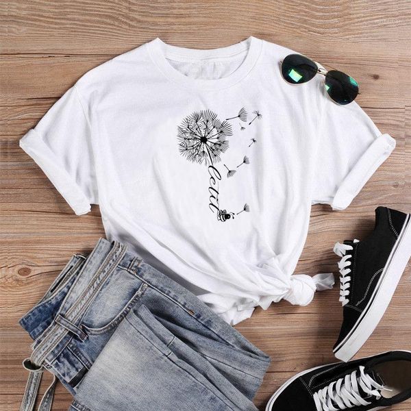 let it bee dandelion cute t-shirt funn 100% cotton grunge street style fashion women graphic casual quote tshirt tee women's, White
let it bee dandelion cute t-shirt funn 100% cotton grunge street style fashion women graphic casual quote tshirt tee women's, White