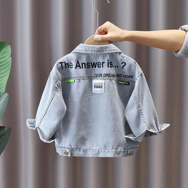 jackets 1-8 years boys denim jacket spring autumn letter print cute casual kids clothing baby single-breasted outwear, Blue;gray
jackets 1-8 years boys denim jacket spring autumn letter print cute casual kids clothing baby single-breasted outwear, Blue;gray