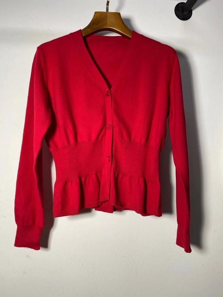 women's knits & tees women long sleeve knit cardigan hem ruffles v-neck slim 2021 early autumn ladies waist red sweater and with button, White
women's knits & tees women long sleeve knit cardigan hem ruffles v-neck slim 2021 early autumn ladies waist red sweater and with button, White