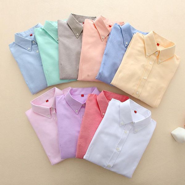 women's blouses & shirts oxford womens and office shirt women long sleeve cotton white blusa feminina slim ladies solid color
women's blouses & shirts oxford womens and office shirt women long sleeve cotton white blusa feminina slim ladies solid color