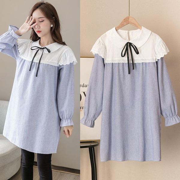 maternity dresses 816# dress spring autumn cotton mid-long loose stylish for pregnant women mom, White
maternity dresses 816# dress spring autumn cotton mid-long loose stylish for pregnant women mom, White