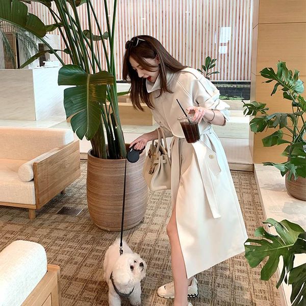 women's trench coats fashion fall /autumn high double breasted long coat with belt chic hepburn style design female windbreaker, Tan;black
women's trench coats fashion fall /autumn high double breasted long coat with belt chic hepburn style design female windbreaker, Tan;black