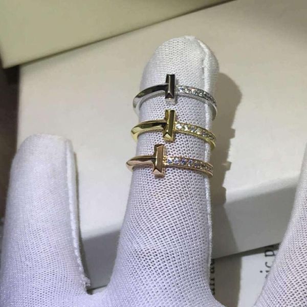 cluster rings latest t, t1 lady s925 sterling silver ring rose gold designer narrow diamond for women men original logo jewelry gift, Golden;silver
cluster rings latest t, t1 lady s925 sterling silver ring rose gold designer narrow diamond for women men original logo jewelry gift, Golden;silver