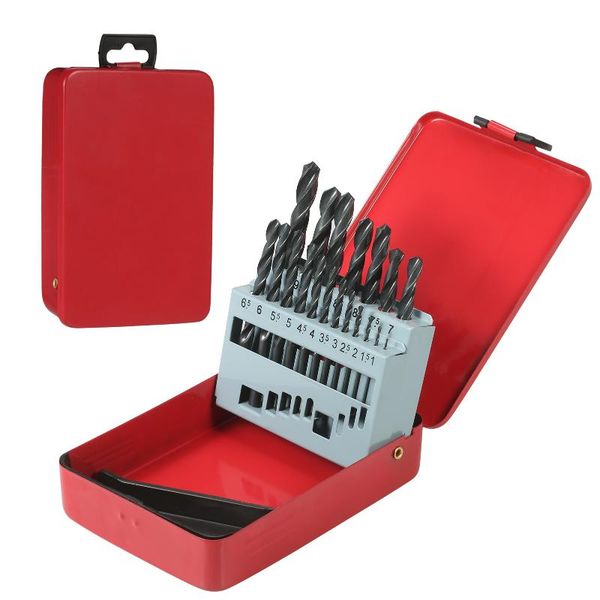 professiona electric drills 25pcs high-speed steel drill bit hard metal hss twist stainless drilling set with storage case
professiona electric drills 25pcs high-speed steel drill bit hard metal hss twist stainless drilling set with storage case
