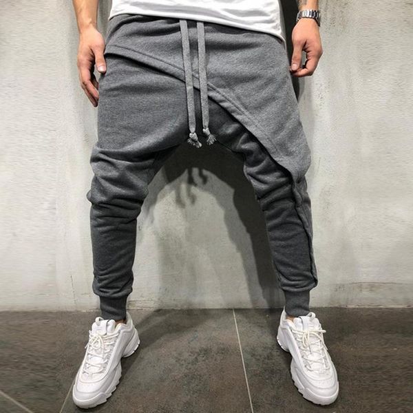 men's pants 2021 asymmetrical layered jogging street wear slim fit casual suspender leggings, Black
men's pants 2021 asymmetrical layered jogging street wear slim fit casual suspender leggings, Black