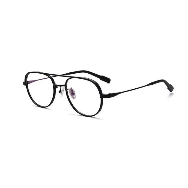 fashion sunglasses frames full rim pure titanium frame glasses for man and woman retro style double browline ultra light myopia eyewears, Black
fashion sunglasses frames full rim pure titanium frame glasses for man and woman retro style double browline ultra light myopia eyewears, Black