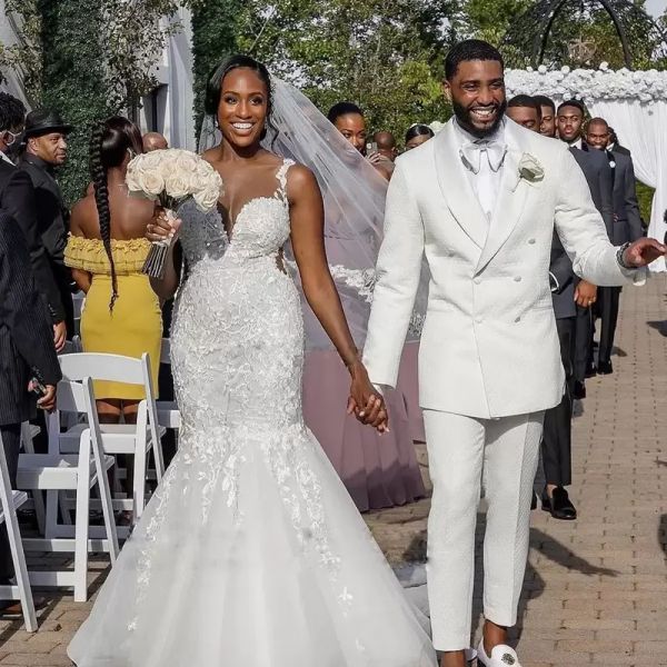 2022 mermaid wedding dresses bridal gown floor length jewel neck sleeveless tulle lace applique sequins custom made plus size vestidos de no, White
2022 mermaid wedding dresses bridal gown floor length jewel neck sleeveless tulle lace applique sequins custom made plus size vestidos de no, White