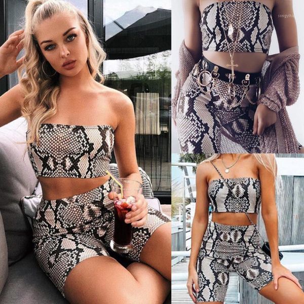 women 2 pieces set bodycon crop strapless sleeveless snakeskin skinny tube shorts pants summer beach outfits women's tracksuits, Gray
women 2 pieces set bodycon crop strapless sleeveless snakeskin skinny tube shorts pants summer beach outfits women's tracksuits, Gray