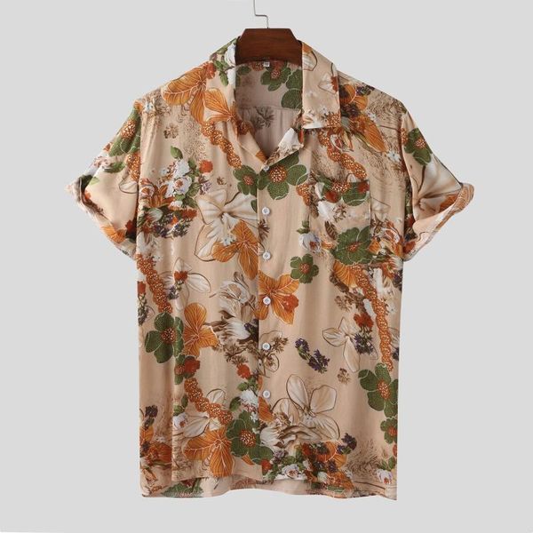 men's casual shirts mens beach hawaiian shirt tropical summer short sleeve men flower print clothing loose button down plus size, White;black
men's casual shirts mens beach hawaiian shirt tropical summer short sleeve men flower print clothing loose button down plus size, White;black