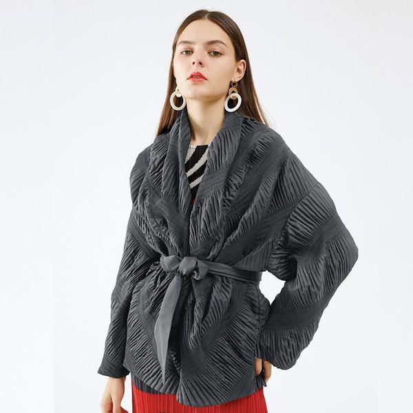 women's down & parkas winter minority unique wrinkled open neck cotton clothes loose lace ups versatile thin warm coat sanzhai, Black
women's down & parkas winter minority unique wrinkled open neck cotton clothes loose lace ups versatile thin warm coat sanzhai, Black
