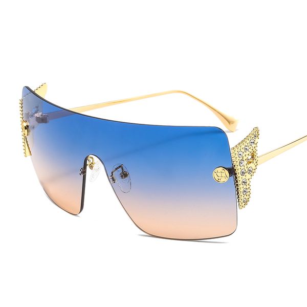new style fashion personality winged diamond sunglasses f rimless one-piece ladies sunglasses european and american cross-border glasses, White;black
new style fashion personality winged diamond sunglasses f rimless one-piece ladies sunglasses european and american cross-border glasses, White;black
