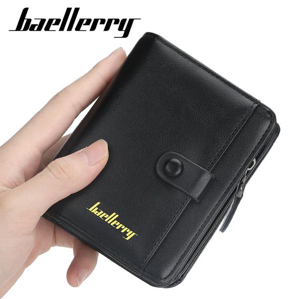 wallets baellerry men short pu leather zipper hasp purses card holder coin pocket vintage brand, Red;black
wallets baellerry men short pu leather zipper hasp purses card holder coin pocket vintage brand, Red;black