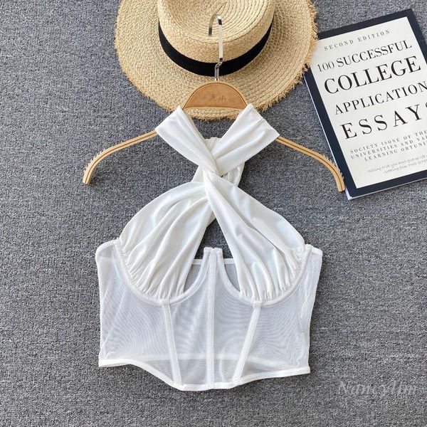 women's tanks & camis crop women strap halter vest shirt cross tank white summer 2021 nancylim
women's tanks & camis crop women strap halter vest shirt cross tank white summer 2021 nancylim