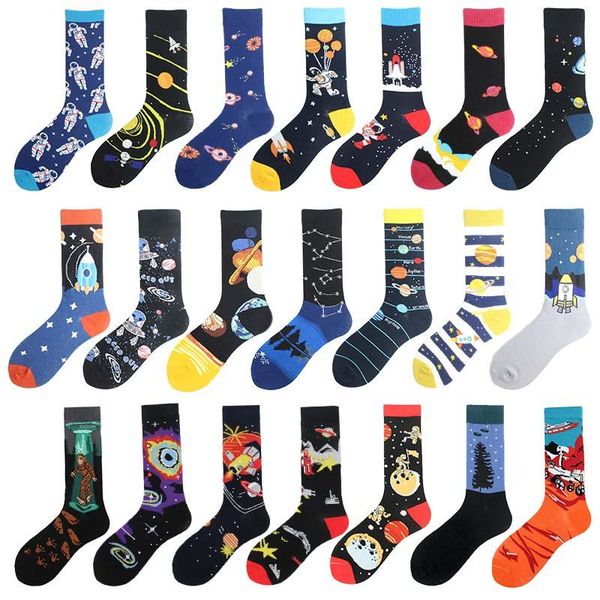 men's socks astronauts planet space hip hop funny men happy design crew sox harajuku gift big size sokken skateboard divertidos, Black
men's socks astronauts planet space hip hop funny men happy design crew sox harajuku gift big size sokken skateboard divertidos, Black