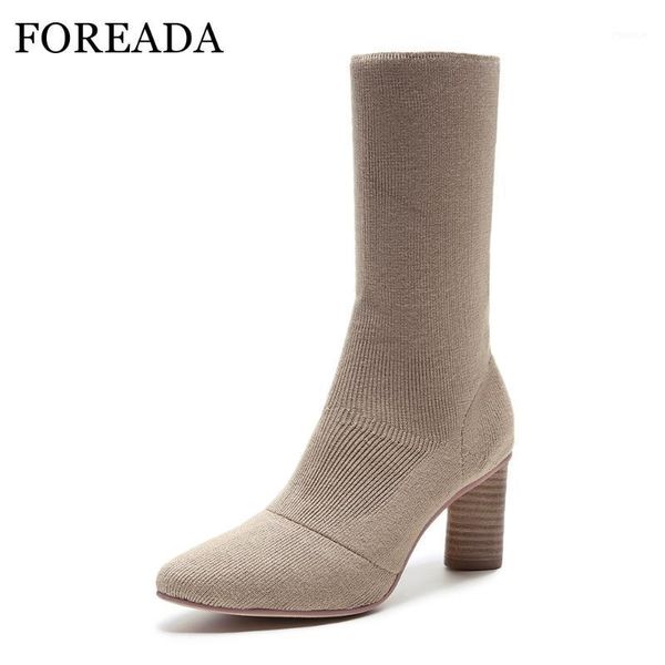 boots foreada winter mid calf women sock thick high heel autumn pointed toe block heels ladies shoes green apricot1, Black
boots foreada winter mid calf women sock thick high heel autumn pointed toe block heels ladies shoes green apricot1, Black