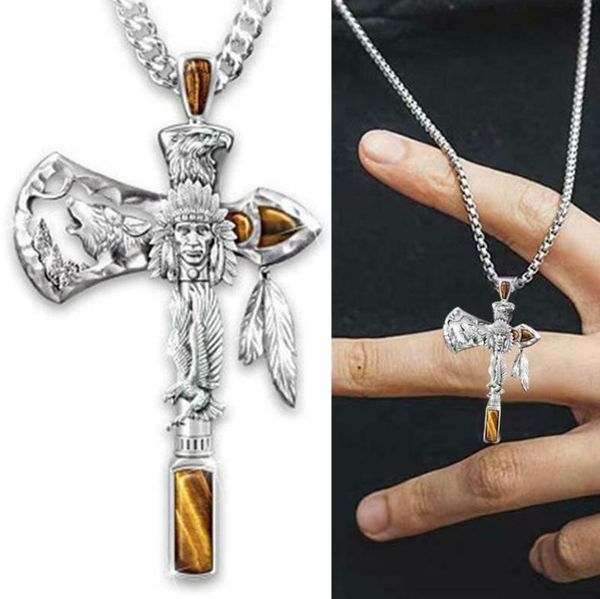 pendant necklaces cross necklace viking eagle wolf ax indians alloy punk women men jewelry wholesale, Silver
pendant necklaces cross necklace viking eagle wolf ax indians alloy punk women men jewelry wholesale, Silver