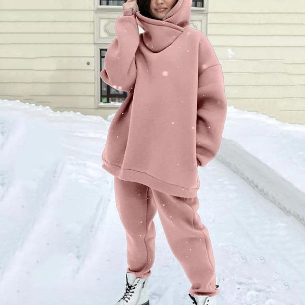 women's two piece pants 2021 autumn winter set women casual fleece warm solid oversized hooded tracksuit female long sleeve sport hoodi, White
women's two piece pants 2021 autumn winter set women casual fleece warm solid oversized hooded tracksuit female long sleeve sport hoodi, White
