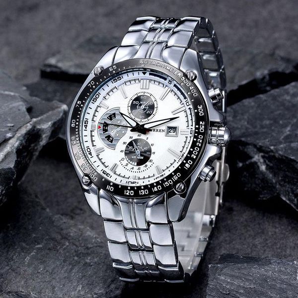 wristwatches fashion casual men's watch brand curren sports quartz wrist big dial waterproof steel relogio masculino male clock, Slivery;brown
wristwatches fashion casual men's watch brand curren sports quartz wrist big dial waterproof steel relogio masculino male clock, Slivery;brown