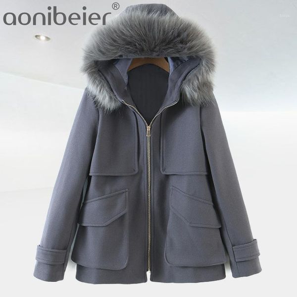 aonibeier 2021 fall winter women jacket faux fur collar hooded coat thick warm fashion high street woman outfits outwear women's down, Black
aonibeier 2021 fall winter women jacket faux fur collar hooded coat thick warm fashion high street woman outfits outwear women's down, Black