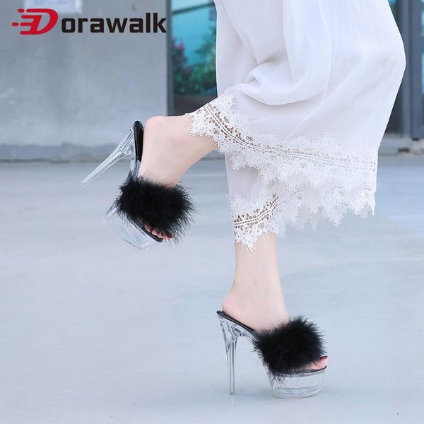 fur slides for women furry plush slippers female cute platform high heels 14cm outdoor summer mules shoes sandals mujer, Black
fur slides for women furry plush slippers female cute platform high heels 14cm outdoor summer mules shoes sandals mujer, Black