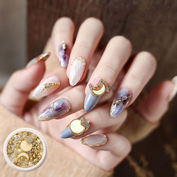 nail art decorations luxury decoration 3d metal mixed star and moon crystal shape alloy charm manicure accessories, Silver;gold
nail art decorations luxury decoration 3d metal mixed star and moon crystal shape alloy charm manicure accessories, Silver;gold