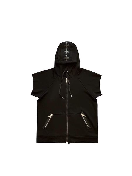 brand tianyao fashion brand 21 summer ch croce embroidered leather cross hooded casual vest coat for men and women, Black;brown
brand tianyao fashion brand 21 summer ch croce embroidered leather cross hooded casual vest coat for men and women, Black;brown