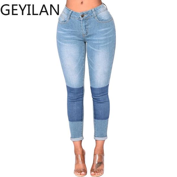 women's jeans when ying autumn and winter european version of contrast color high waist trousers slim pencil casual tight women, Blue
women's jeans when ying autumn and winter european version of contrast color high waist trousers slim pencil casual tight women, Blue