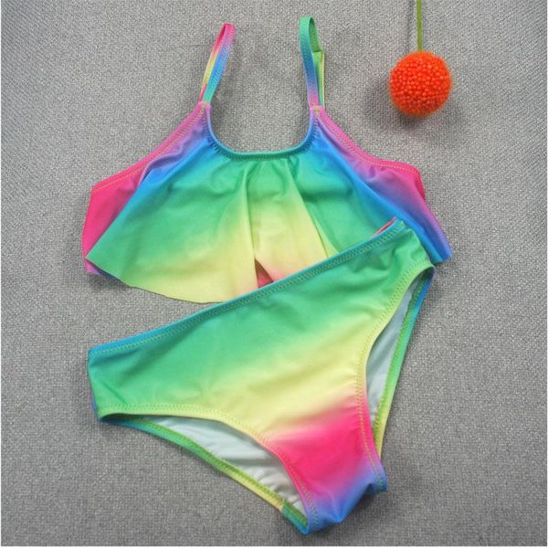 women's swimwear girls two pieces swimsuit kids bikini sets children beach wear candy color girl child, White;black
women's swimwear girls two pieces swimsuit kids bikini sets children beach wear candy color girl child, White;black