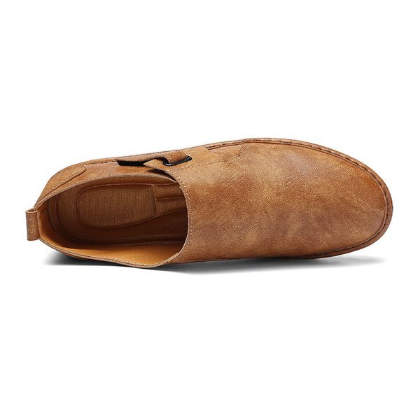 464748 size 2018flat lazy slip on foreign trade british style casual leather shoes men casual, Red;white
464748 size 2018flat lazy slip on foreign trade british style casual leather shoes men casual, Red;white