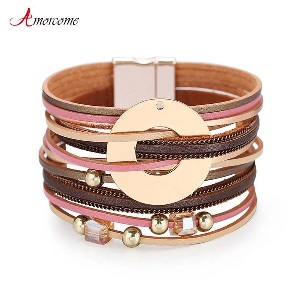 tennis amorcome multilayer round metal cahrm wide wrap bracelets bohemian crystal slim leather women bracelet bangle fashion jewelry, Golden;silver
tennis amorcome multilayer round metal cahrm wide wrap bracelets bohemian crystal slim leather women bracelet bangle fashion jewelry, Golden;silver