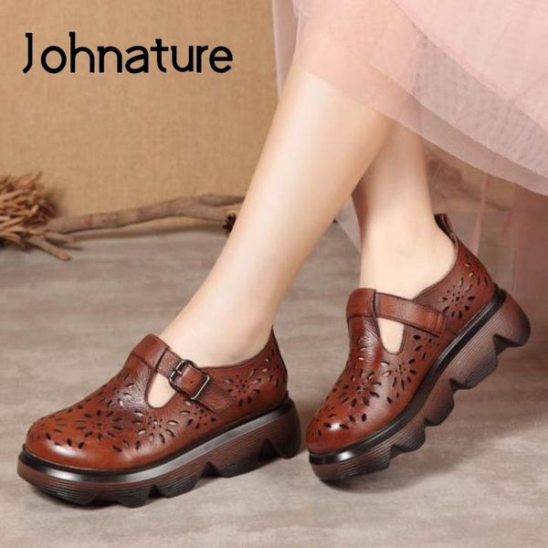 johnature women sandals 2021 new genuine leather summer buckle strap retro shoes handmade concise casual platform ladies sandals, Black
johnature women sandals 2021 new genuine leather summer buckle strap retro shoes handmade concise casual platform ladies sandals, Black