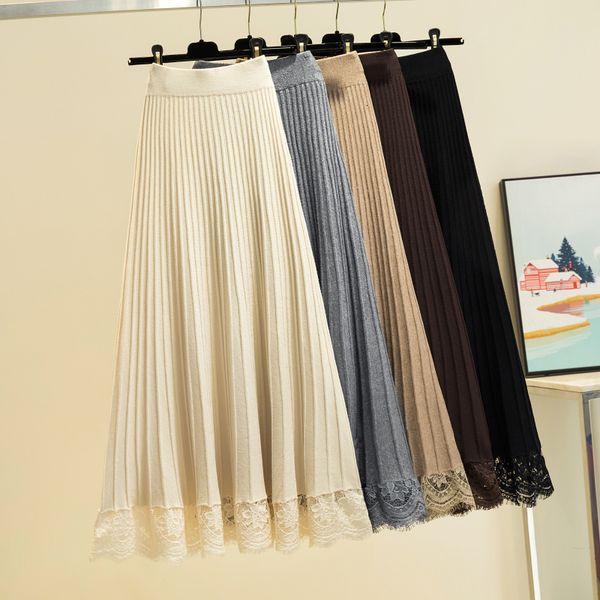 skirts women's knitted skirt autumn and winter line the plissada mid-length woolen long yunn, Black
skirts women's knitted skirt autumn and winter line the plissada mid-length woolen long yunn, Black