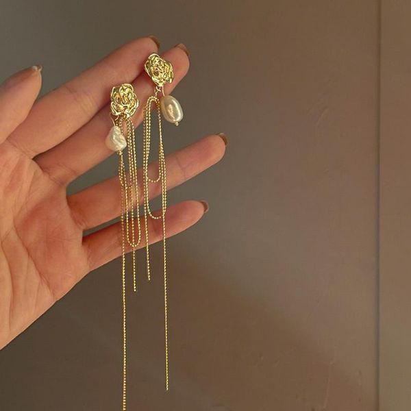 dangle & chandelier mengjiqiao korean trendy metal rose flower drop earrings for women ladies elegant pearl long tassel pendientes party jew, Silver
dangle & chandelier mengjiqiao korean trendy metal rose flower drop earrings for women ladies elegant pearl long tassel pendientes party jew, Silver