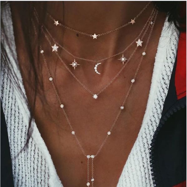 pendant necklaces bohemian multi layer pearl necklace for women metal charms vintage simple fashion choker jewelry friendship 90s, Silver
pendant necklaces bohemian multi layer pearl necklace for women metal charms vintage simple fashion choker jewelry friendship 90s, Silver