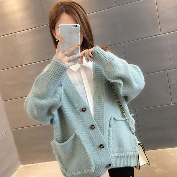 women's sweaters autumn winter 2021 fashion sweater women loose korean outerwear knitted cardigan big pocket v-neck plus size 2xl, White;black
women's sweaters autumn winter 2021 fashion sweater women loose korean outerwear knitted cardigan big pocket v-neck plus size 2xl, White;black