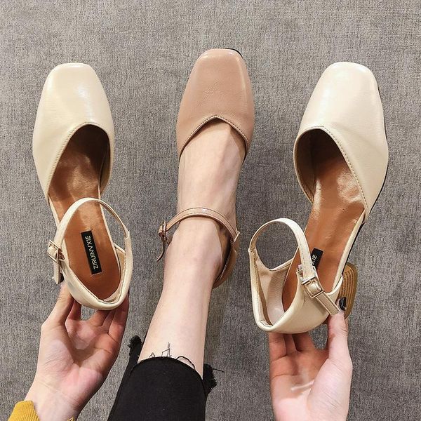 beige heeled sandals 2021 women's buckle strap all-match med shoes closed toe shallow mouth black block new comfort high medium
beige heeled sandals 2021 women's buckle strap all-match med shoes closed toe shallow mouth black block new comfort high medium