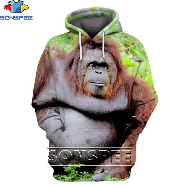 men's hoodies & sweatshirts sonspee 3d animal orangutan fashion casual loose round neck hoodie men/women full of power funny trend pers, Black
men's hoodies & sweatshirts sonspee 3d animal orangutan fashion casual loose round neck hoodie men/women full of power funny trend pers, Black