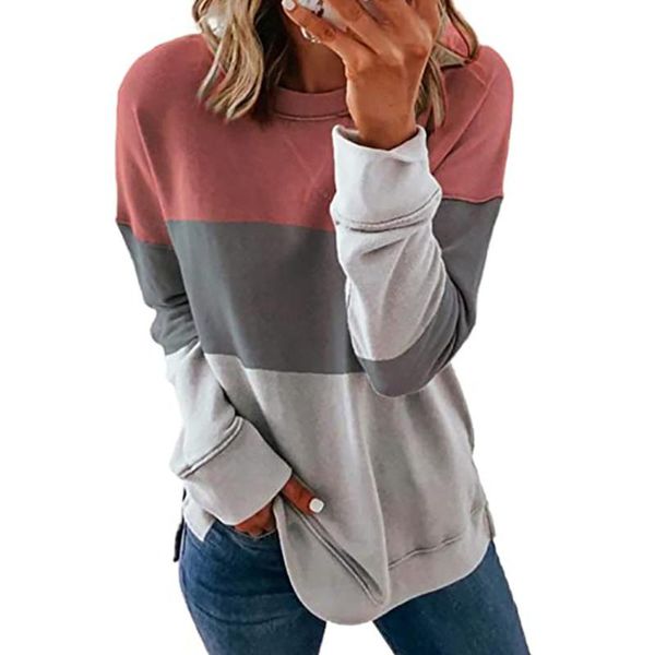 women's t-shirt spring autumn women casual patchwork color 2021 fashion ladies o-neck long sleeve warm blusas femme clothing t-shirts, White
women's t-shirt spring autumn women casual patchwork color 2021 fashion ladies o-neck long sleeve warm blusas femme clothing t-shirts, White